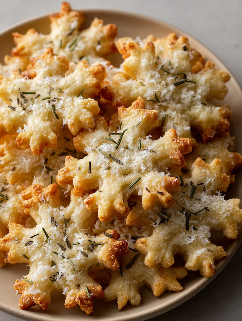 20-Minute Recipe: Savory Rosemary Parmesan Snowflake Cookies