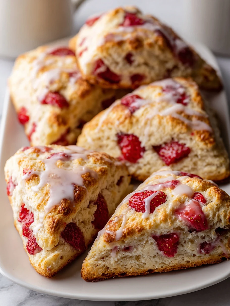 Strawberries And Cream Scones Recipe Easy Homemade Strawberries Scones Best Cream Scones For Tea Time How To Make Dreamy S...