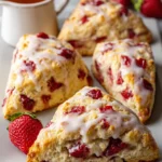 Strawberries And Cream Scones Recipe Easy Homemade Strawberries Scones Best Cream Scones For Tea Time How To Make Dreamy S...