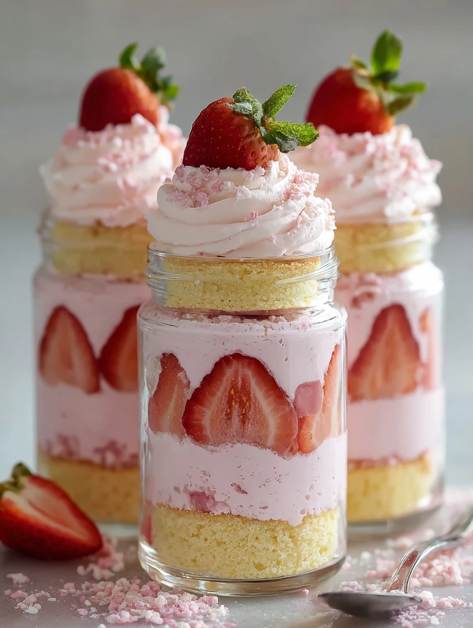 Strawberry Shortcake Dessert Cups Recipe Mini Strawberry Parfaits For Parties How To Make Strawberry Shortcake Cups Best S...