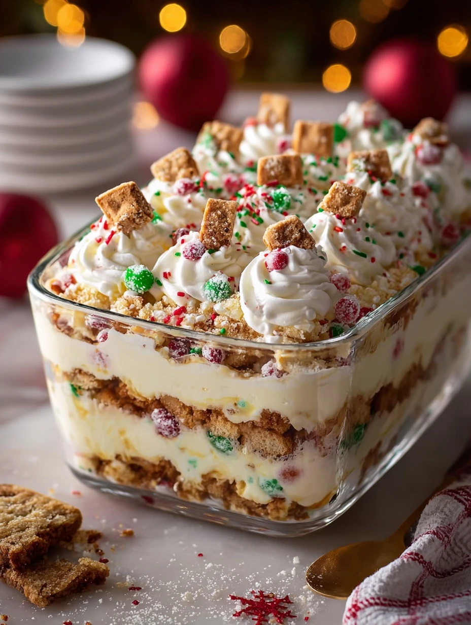 Ultimate Christmas Cookie Lasagna Recipe Christmas Cookie Lasagna Dessert Ideas How To Make Cookie Lasagna Layered Cookie ...