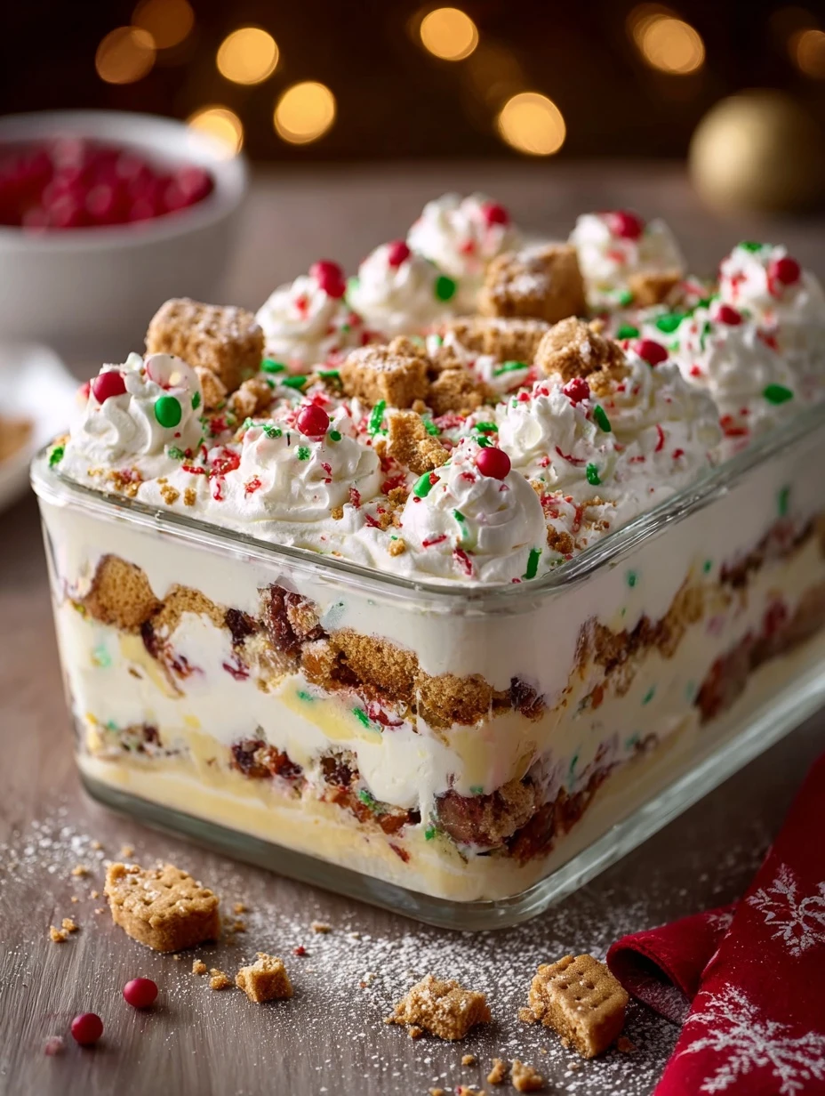 Ultimate Christmas Cookie Lasagna Recipe Christmas Cookie Lasagna Dessert Ideas How To Make Cookie Lasagna Layered Cookie ...