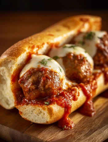 Cheesy Meatball Subs