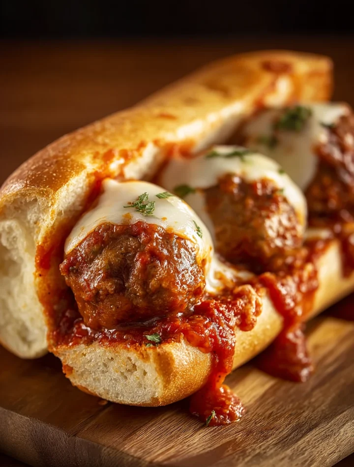 Cheesy Meatball Subs
