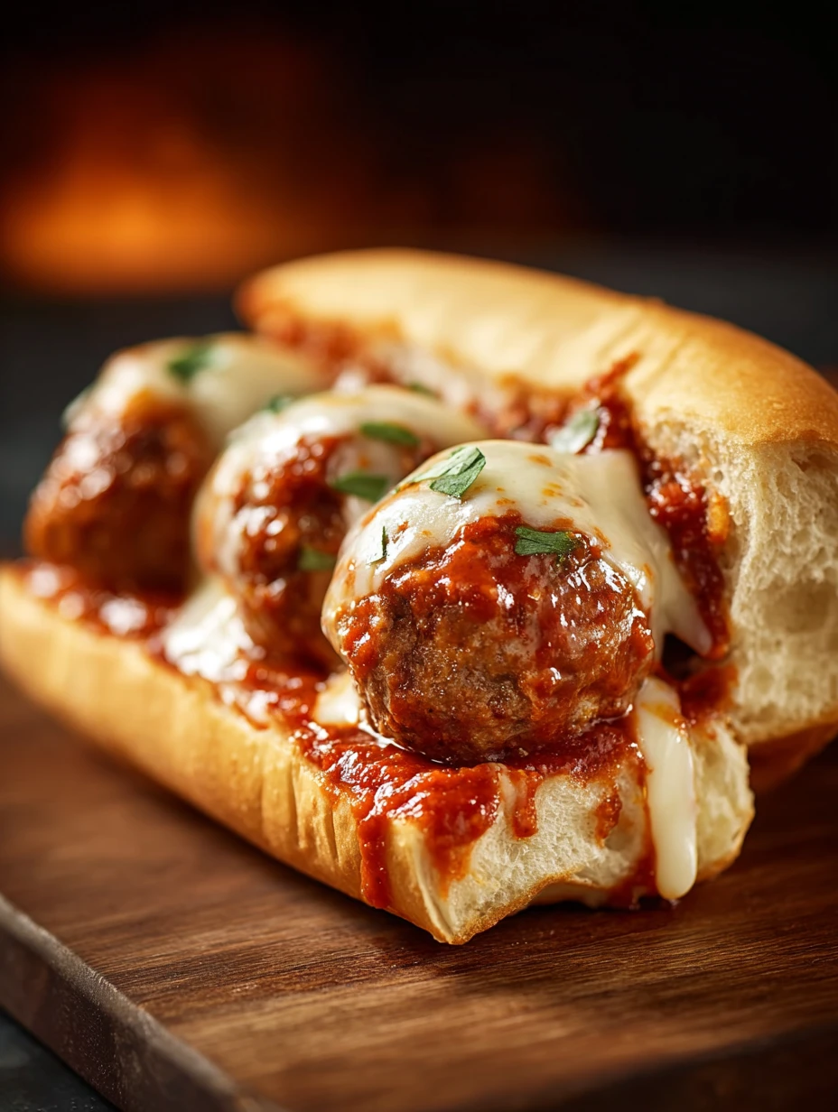 Cheesy Meatball Subs