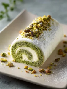 Delicious Pistachio Roll Cake for Your Next Sweet Celebration