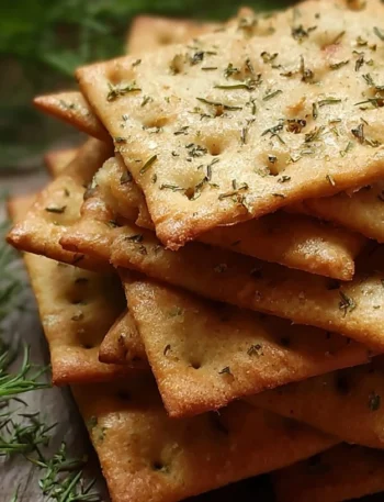 Deliciously Homemade Dill Crackers Tasty Snacking Delight