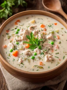 Creamy Italian Ground Chicken Soup