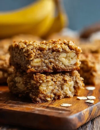 Irresistible Banana Oatmeal Bars Healthy Snacking