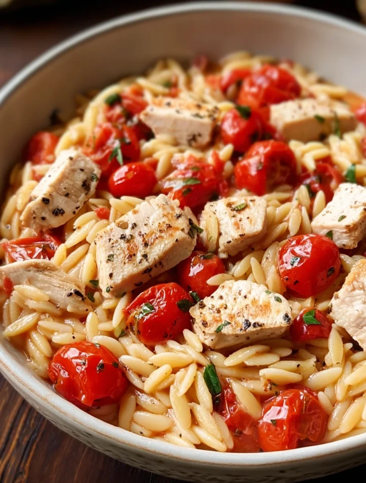 Creamy Tomato Orzo Chicken