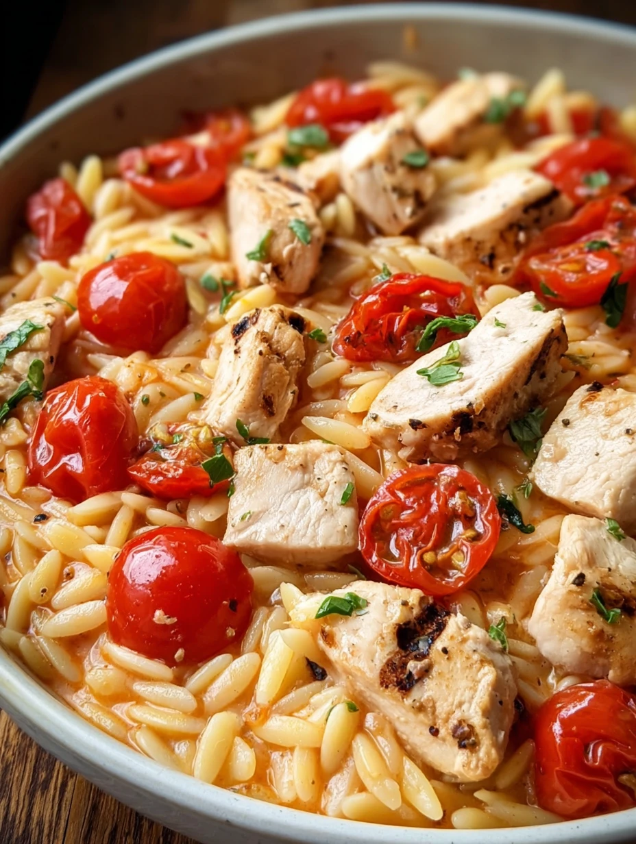 Creamy Tomato Orzo Chicken