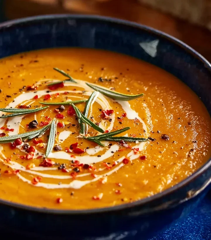 Smooth Creamy Roasted Vegetable Soup