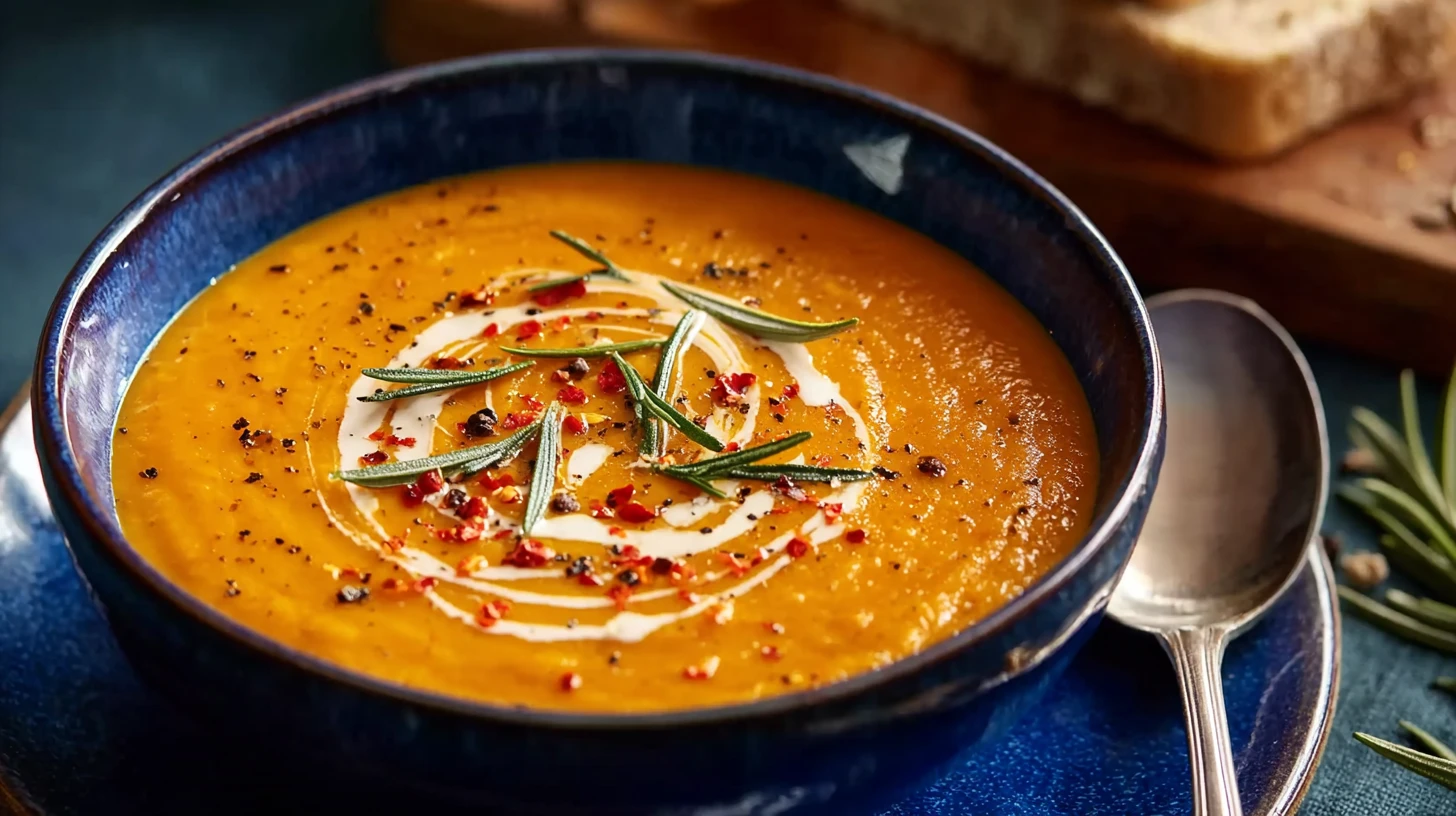 Smooth and Creamy Roasted Vegetable Soup