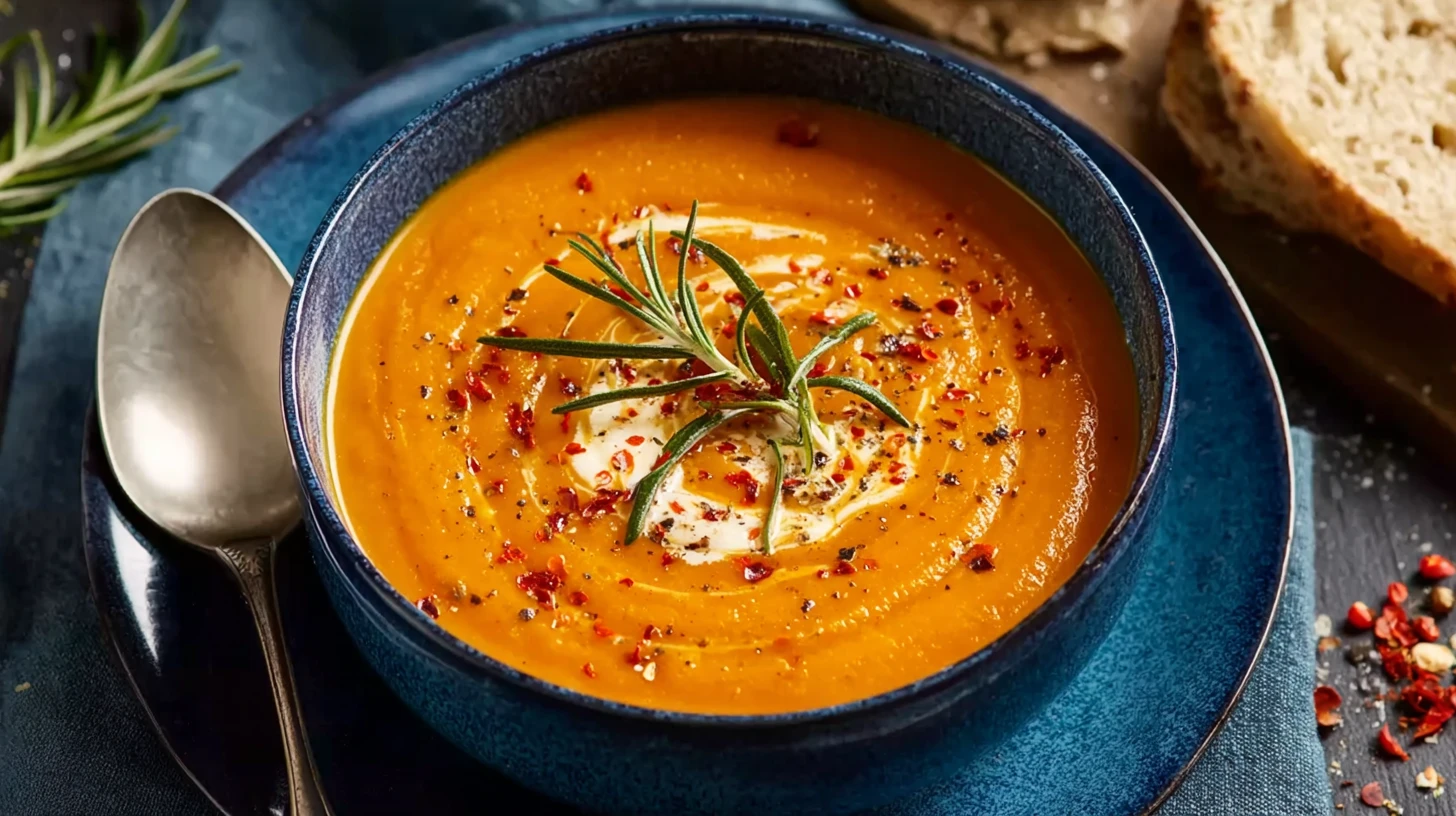 Smooth Creamy Roasted Vegetable Soup