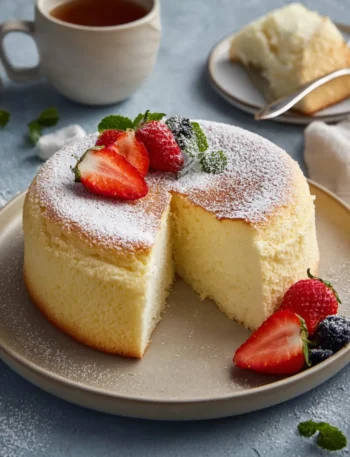 Yogurt Cloud Cake Light Dessert