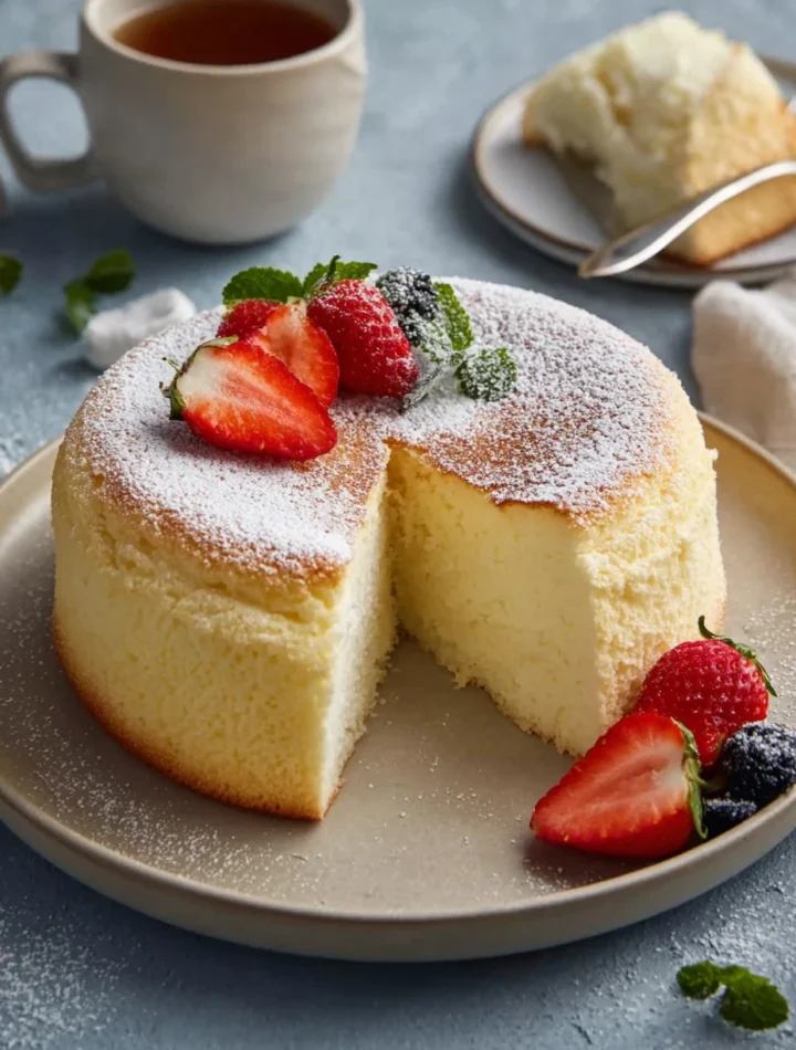 Yogurt Cloud Cake Light Dessert