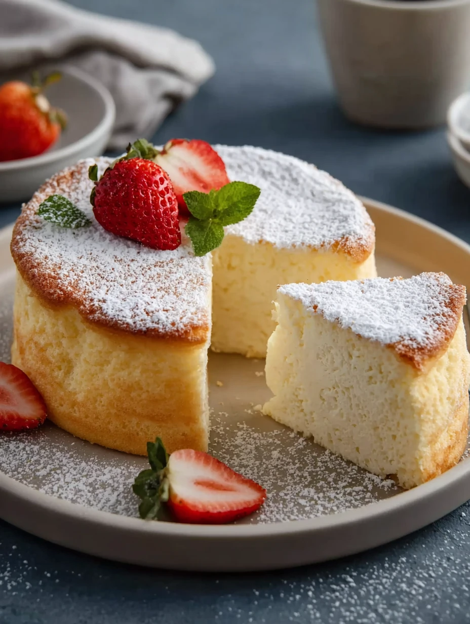 Yogurt Cloud Cake Light Dessert