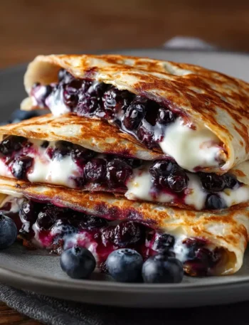 Blueberry Breakfast Quesadilla