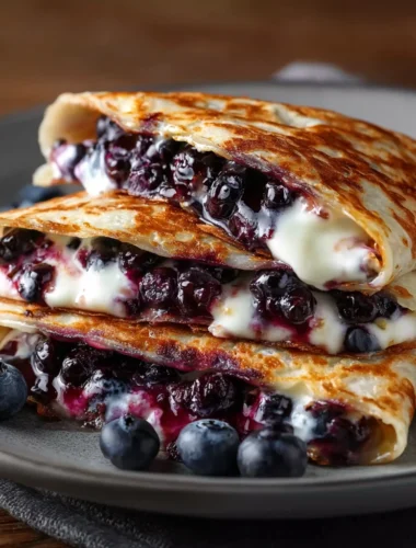 Blueberry Breakfast Quesadilla