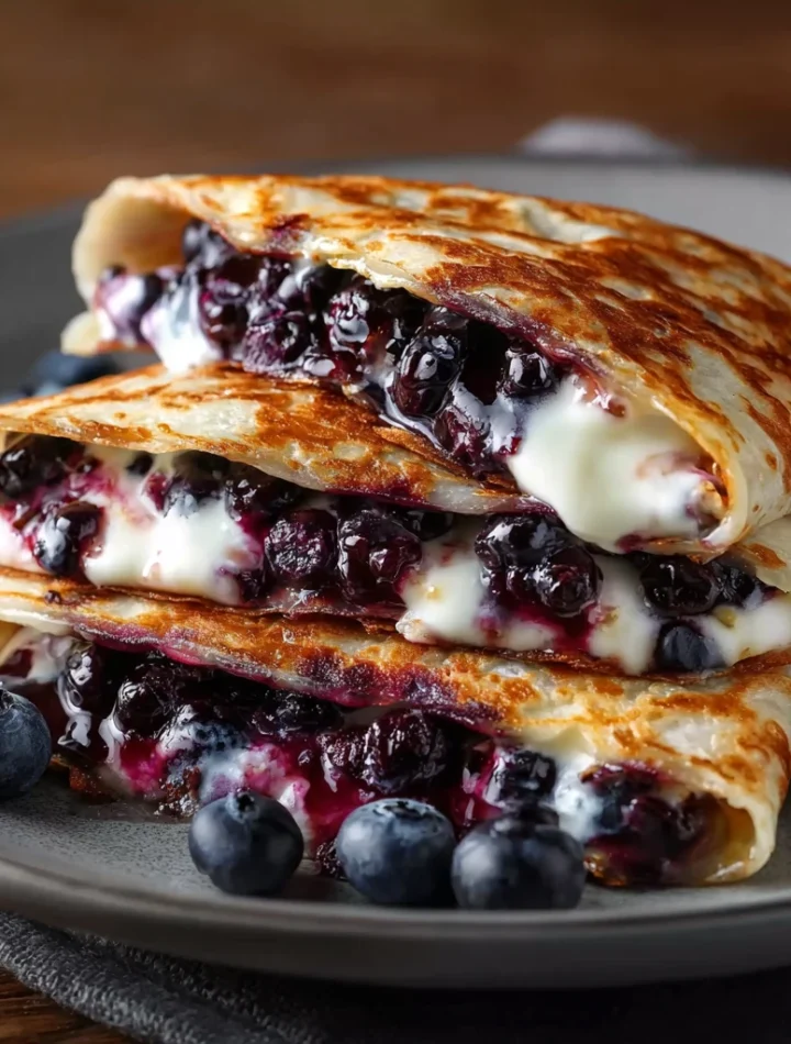 Blueberry Breakfast Quesadilla