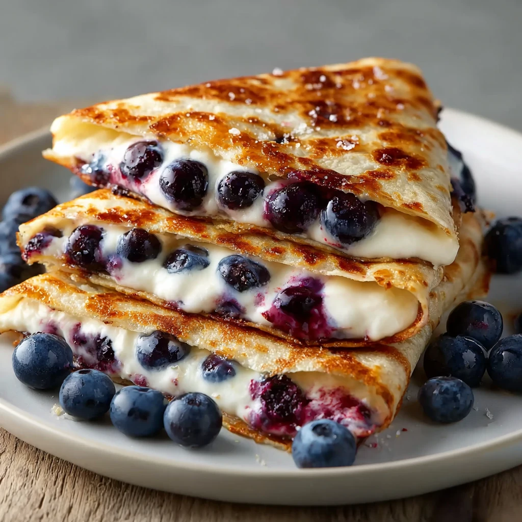 Blueberry Breakfast Quesadilla
