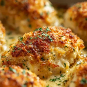 Cheesy Garlic Parmesan Chicken Bake – Juicy and Delicious Family Dinner
