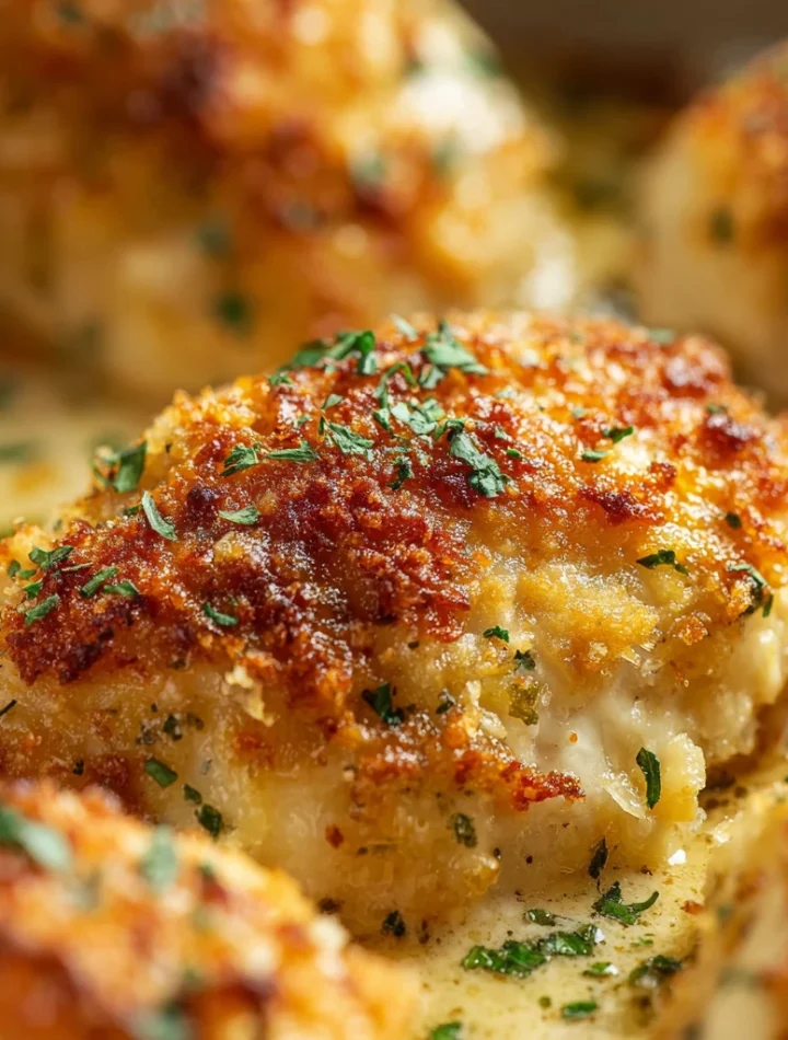 Cheesy Garlic Parmesan Chicken Bake Juicy Delicious Family