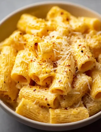 Creamy Cottage Cheese Rigatoni Highprotein Pasta Bake