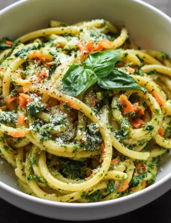 Creamy One Pot Pesto Pasta