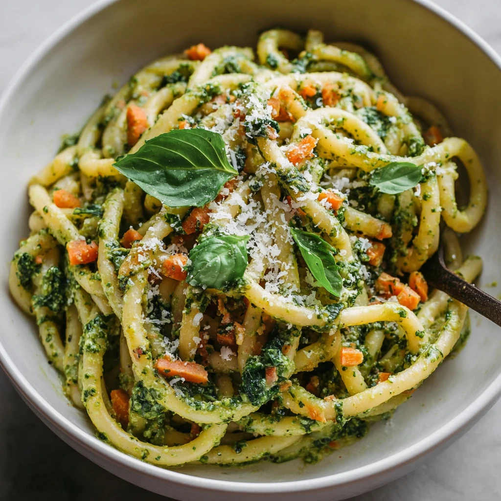 Creamy One Pot Pesto Pasta