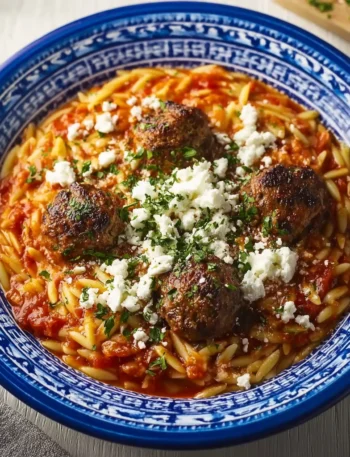 Greek Manestra Comforting Bowl Tradition Warmth