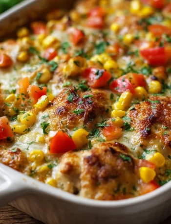 Healthy Salsa Verde Chicken Casserole