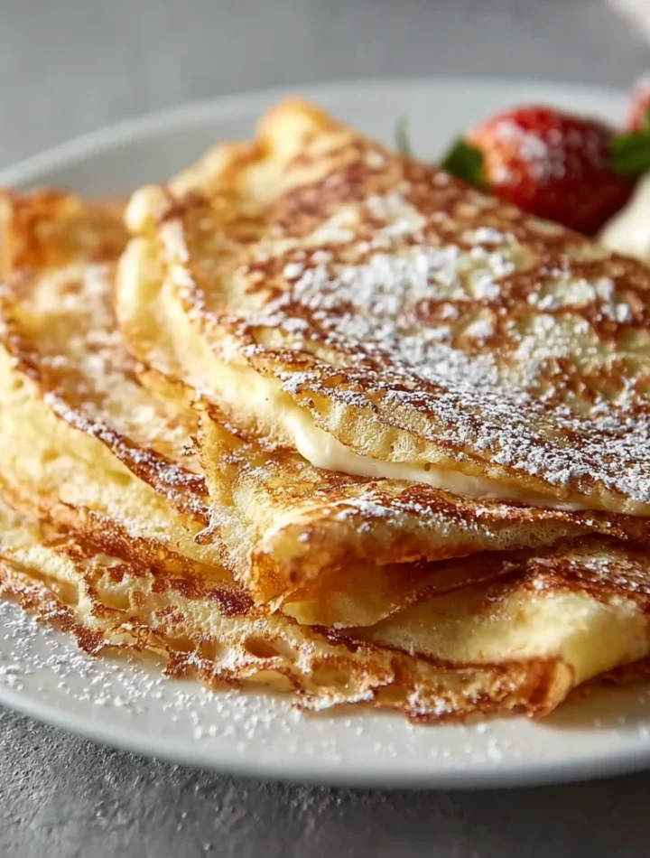 High Protein Cottage Cheese Crepes