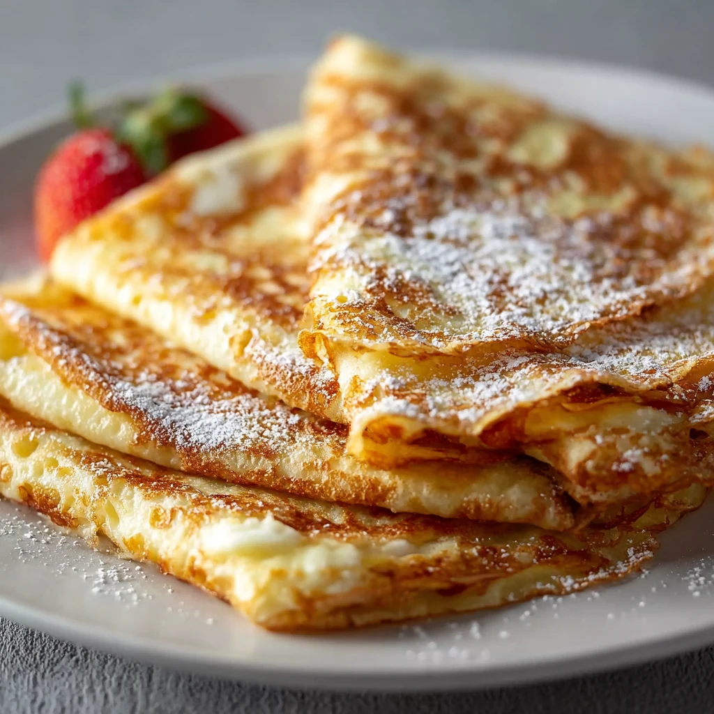 High Protein Cottage Cheese Crepes