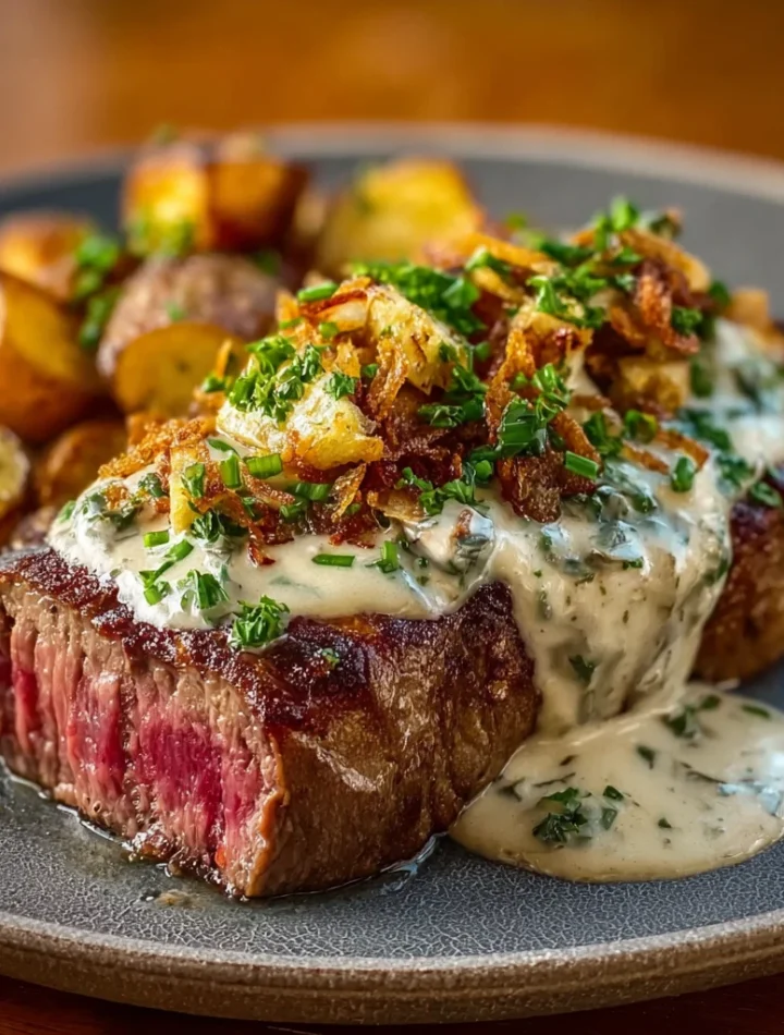 Loaded Steak Potato Ultimate Comfort Food Dinner
