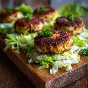 Oven Baked Cabbage Burgers