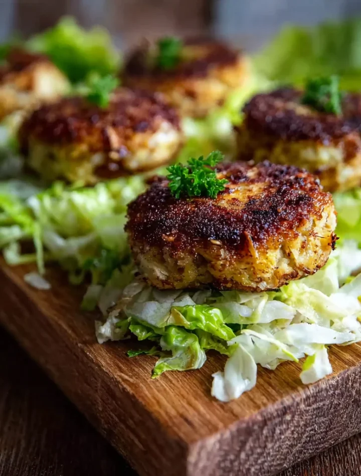 Oven Baked Cabbage Burgers