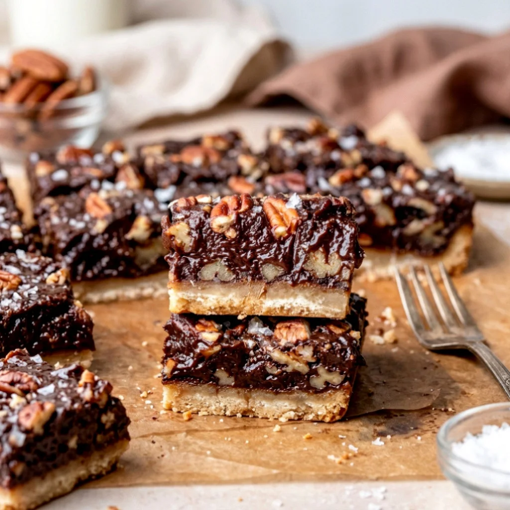 Chocolate Pecan Pie Bars