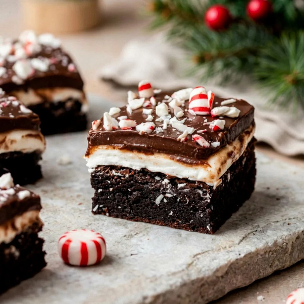 Chocolate peppermint brownies