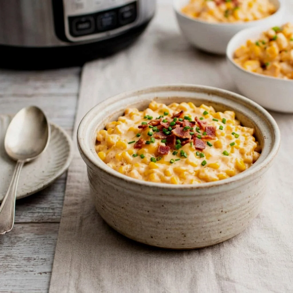 Cheesy Crockpot Corn