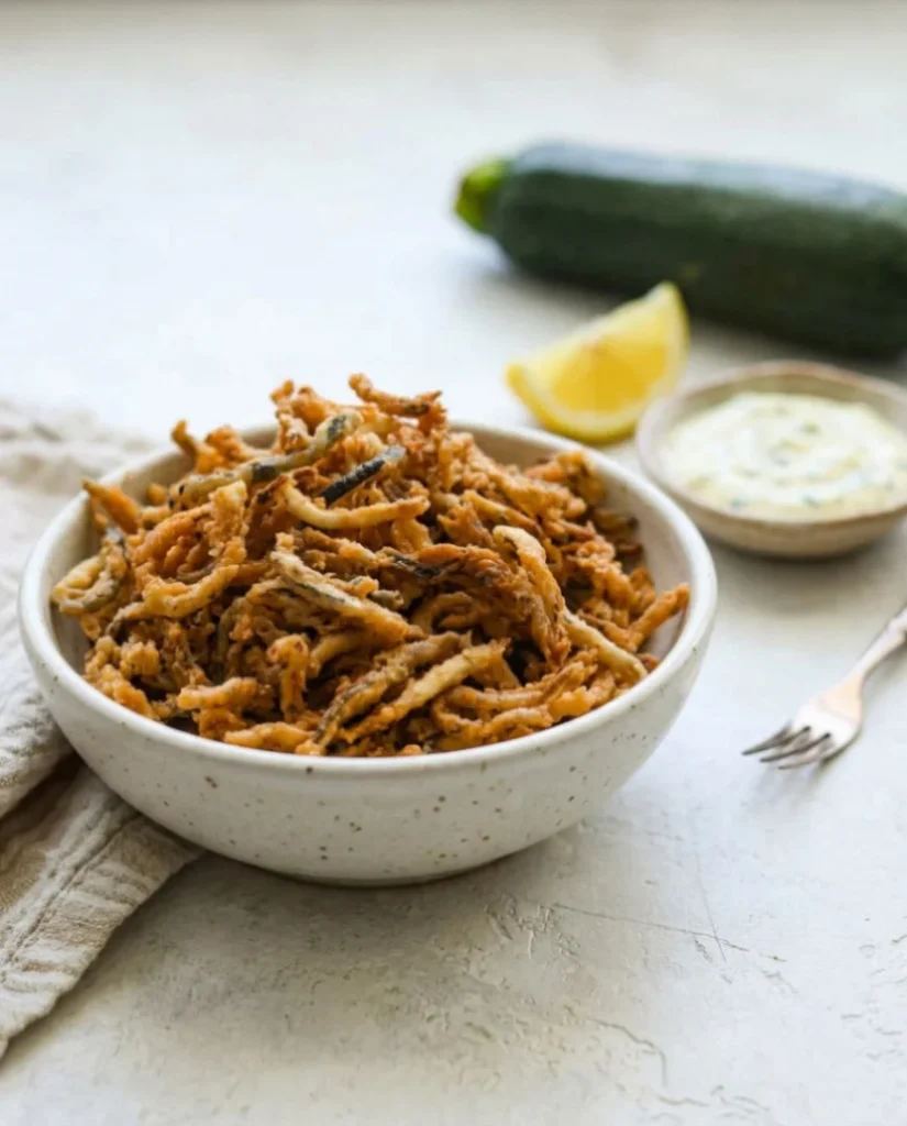 crispy zucchini strings
