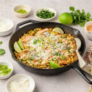 Mexican Street Corn Chicken Skillet